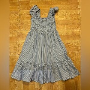 Crewcuts Navy and White Striped Casual Dress